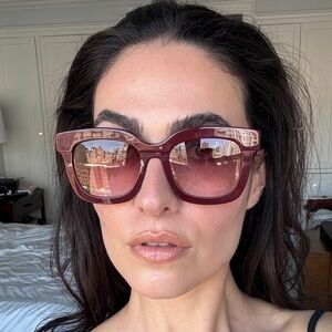 NEW Diff Eyewear "Carson" Sunglasses in Mauve